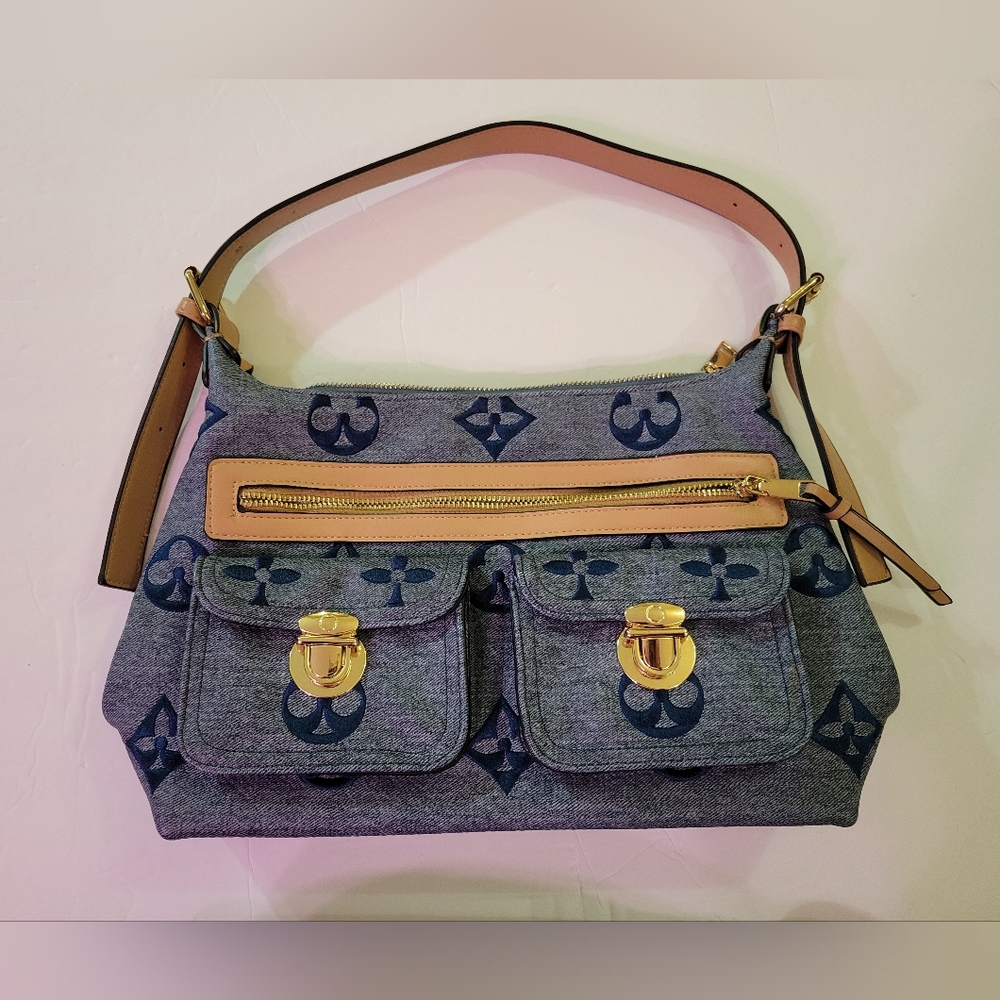 Designer Inspired Monogram Shoulder Bag